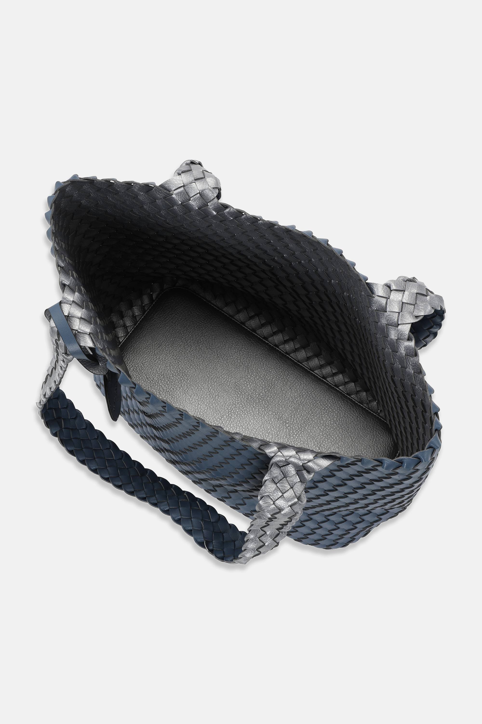 Tote Bag Flettet - Orion Blue Antique Silver
